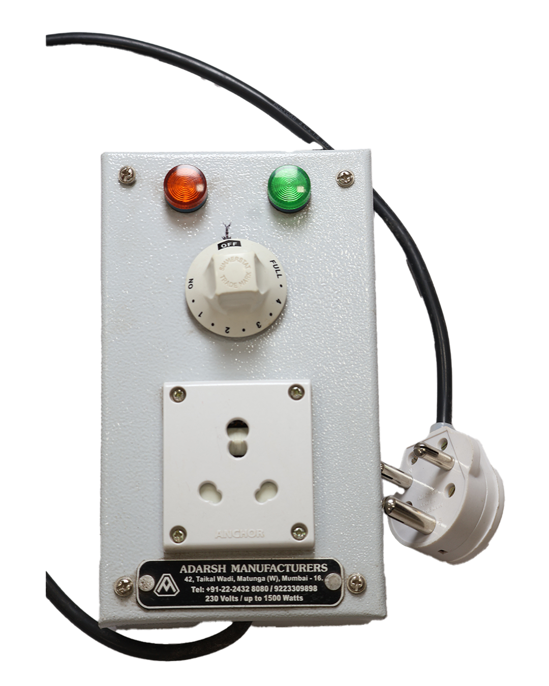 Heat control box with MCB. - View 4