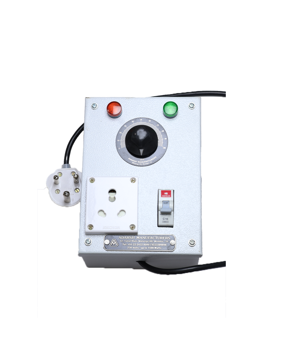 Heat control box with MCB.